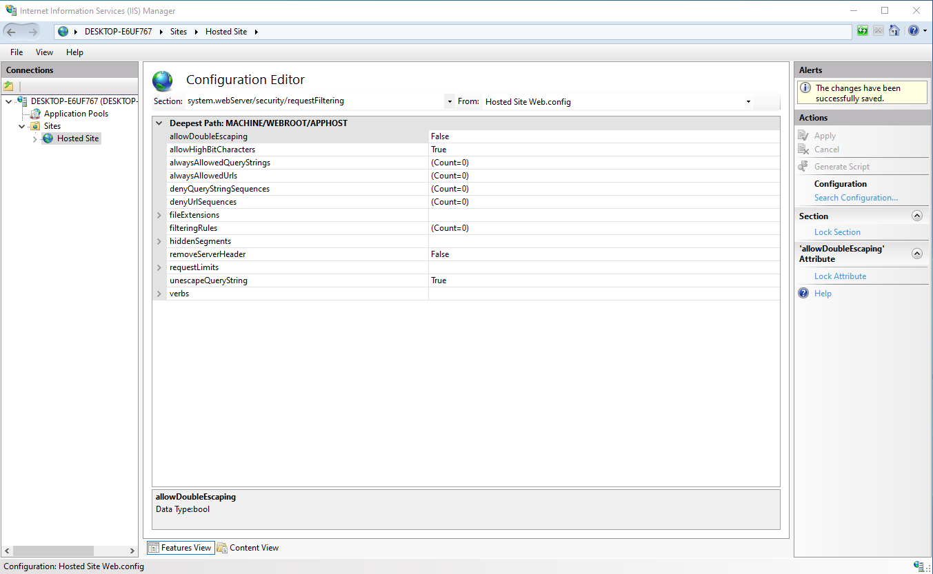 requestFiltering
