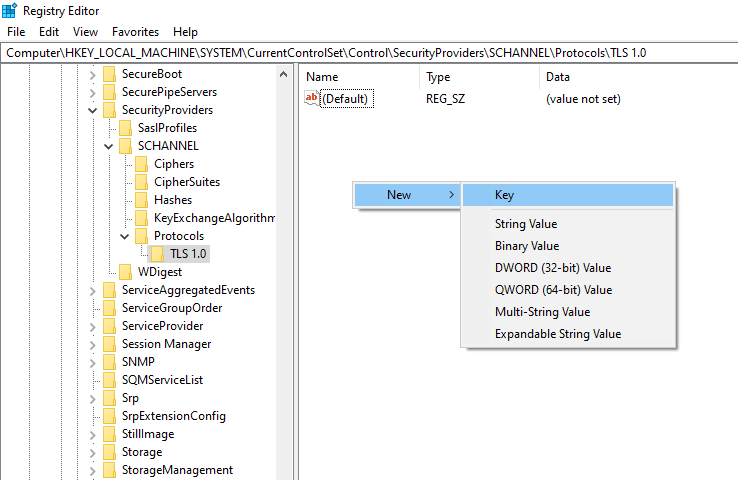 Client and Server subkeys