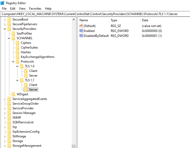 Full registry structure