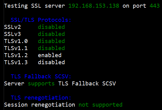 Scan after TLS fix